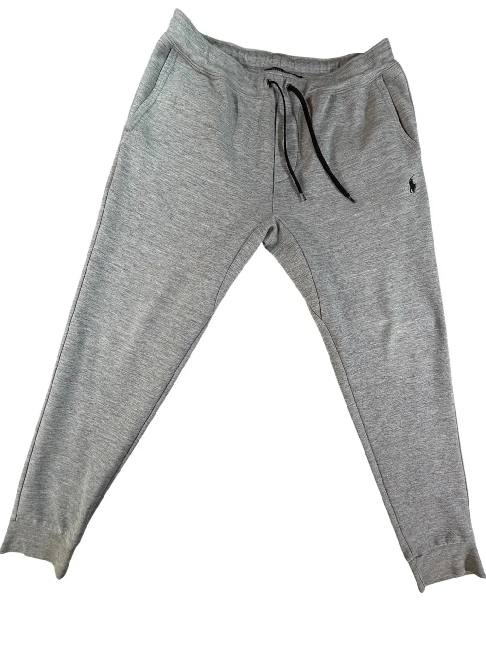 Polo Ralph Lauren Jogger Sweatpants Gray Pony Logo Drawstring Men's M